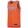 #1 Boise State Broncos Nike Replica Basketball Jersey - Orange - Side View