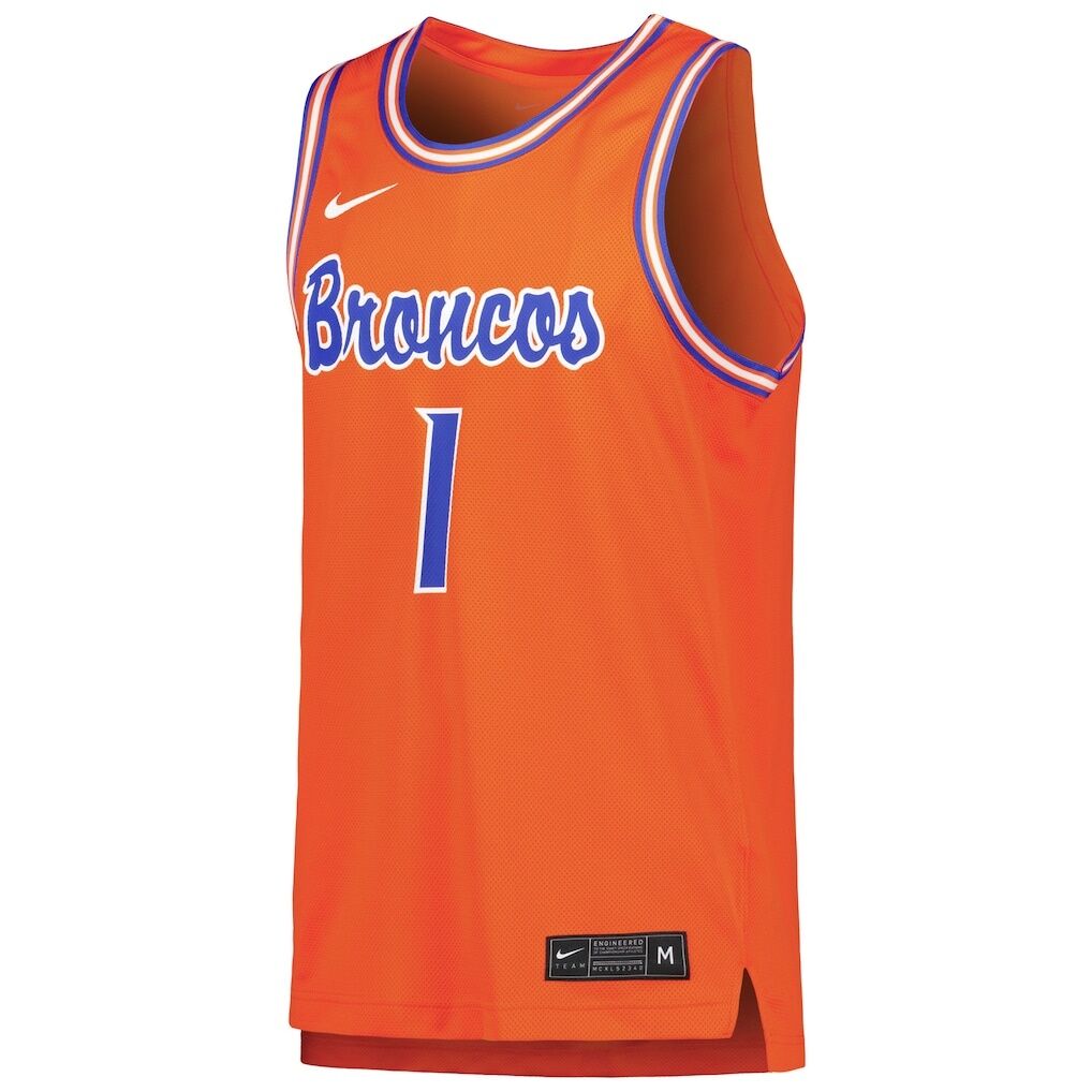 #1 Boise State Broncos Nike Replica Basketball Jersey