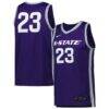 #23 Kansas State Wildcats Nike Replica Basketball Jersey - Purple - Front View