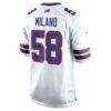 Matt Milano Buffalo Bills Nike Away Game Player Jersey - White - Detail View