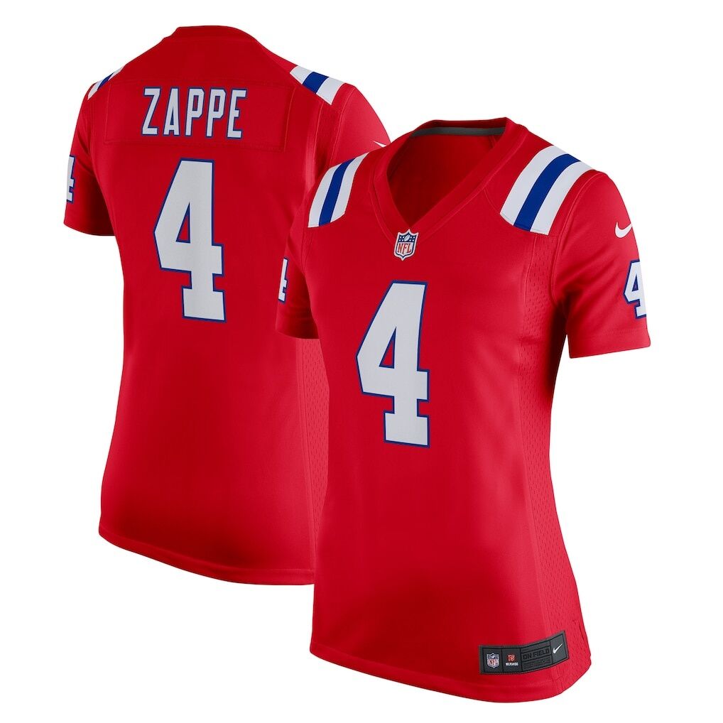 Bailey Zappe New England Patriots Nike Women's  Team Game Jersey