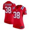 Rhamondre Stevenson New England Patriots Nike Women's Team Game Jersey - Red - Front View