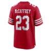 Christian McCaffrey San Francisco 49ers Nike Game Player Jersey - Scarlet - Alt1