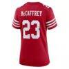 Christian McCaffrey San Francisco 49ers Nike Women's Player Jersey - Scarlet - Detail View