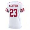Christian McCaffrey San Francisco 49ers Nike Women's Player Jersey - White - Detail View