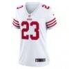 Christian McCaffrey San Francisco 49ers Nike Women's Player Jersey - White - Side View