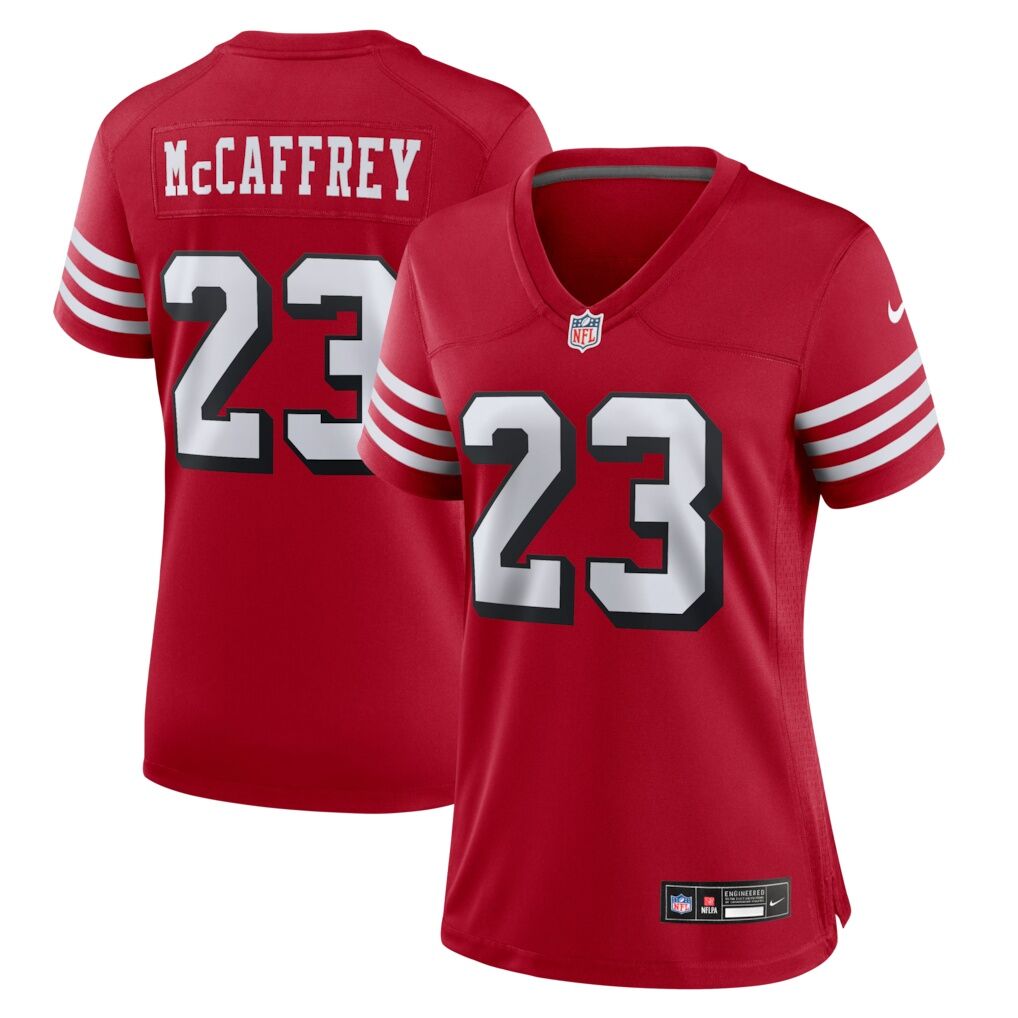 Christian McCaffrey San Francisco 49ers Nike Women's Player Jersey - Scarlet