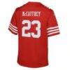 Christian McCaffrey San Francisco 49ers Nike Youth Game Jersey - - Detail View