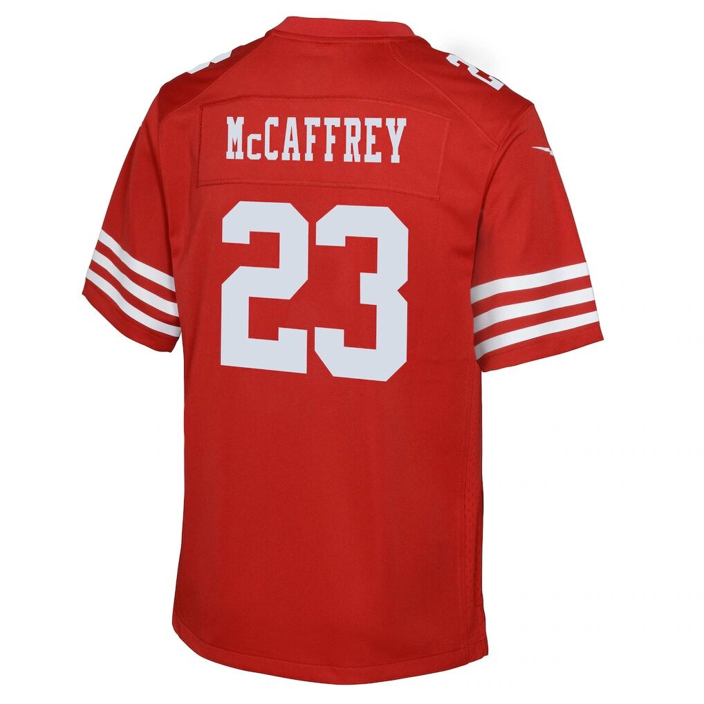 Christian McCaffrey San Francisco 49ers Nike Youth Game Jersey - Scarlet