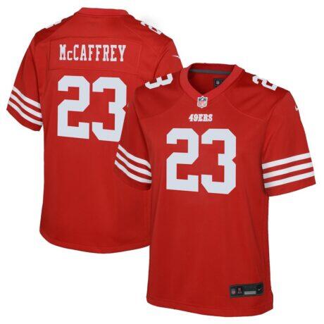 Christian McCaffrey San Francisco 49ers Nike Youth Game Jersey - - Front View