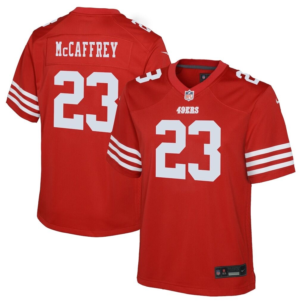 Christian McCaffrey San Francisco 49ers Nike Youth Game Jersey - Scarlet