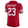 Christian McCaffrey San Francisco 49ers Nike Vapor F.U.S.E. Limited Jersey - Scarlet - Detail View
