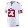 Christian McCaffrey San Francisco 49ers Nike Vapor F.U.S.E. Limited Jersey - White - Side View