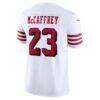 Christian McCaffrey San Francisco 49ers Nike Vapor F.U.S.E. Limited 2nd Alternate Jersey - White - Detail View