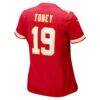 Kadarius Toney Kansas City Chiefs Nike Women's Game Player Jersey - Red - Detail View