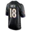 Roquan Smith Baltimore Ravens Nike Alternate Game Jersey - Black - Detail View