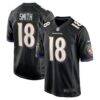 Roquan Smith Baltimore Ravens Nike Alternate Game Jersey - Black - Front View