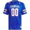 #00 Kansas Jayhawks adidas Premier Football Jersey - - Side View