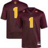 #1 Arizona State Sun Devils adidas Premier Football Jersey - - Front View