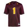 #1 Arizona State Sun Devils adidas Premier Football Jersey - - Side View