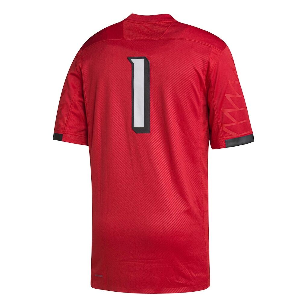 #1 Louisville Cardinals adidas Premier Football Jersey - Cardinal