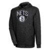 Brooklyn Nets Antigua Action Pullover Hoodie - - Front View
