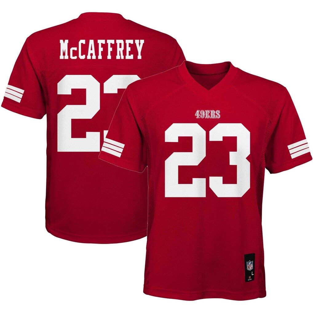 Christian McCaffrey San Francisco 49ers Youth Replica Jersey - Scarlet