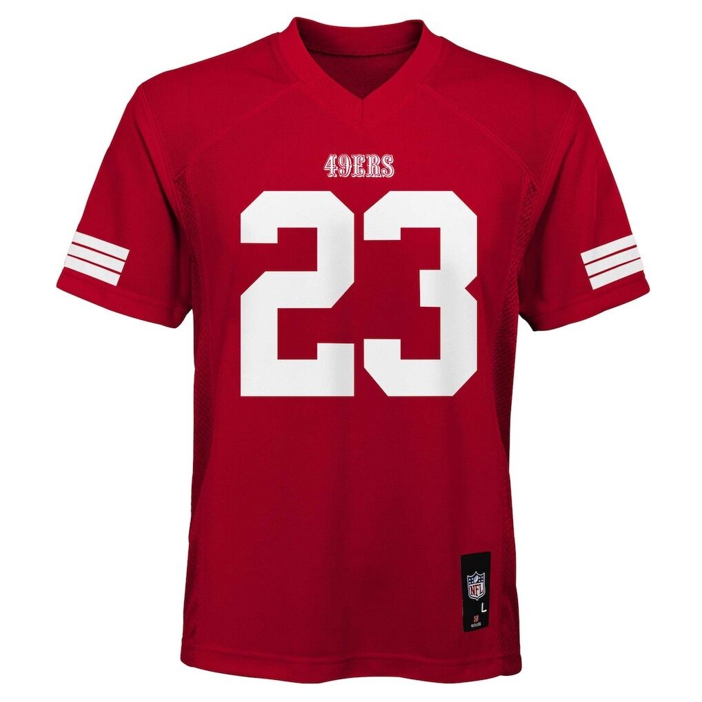 Christian McCaffrey San Francisco 49ers Youth Replica Jersey - Scarlet