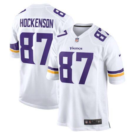 T.J. Hockenson Minnesota Vikings Nike Game Player Jersey - White - Front View