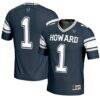 #1 Howard Bison GameDay Greats Youth Endzone Football Jersey - Navy - Front View