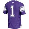 #1 Kansas State Wildcats GameDay Greats Youth Endzone Football Jersey - Purple - Detail View