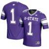 #1 Kansas State Wildcats GameDay Greats Youth Endzone Football Jersey - Purple - Front View