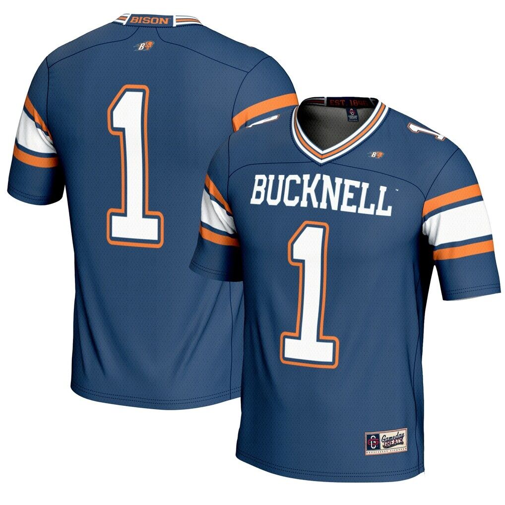 #1 Bucknell Bison GameDay Greats Endzone Football Jersey
