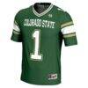 #1 Colorado State Rams GameDay Greats Endzone Football Jersey - Green - Side View