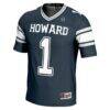 #1 Howard Bison GameDay Greats Endzone Football Jersey - Navy - Side View