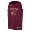Donovan Mitchell Cleveland Cavaliers Nike Youth Swingman Jersey - Icon Edition - - Back View
