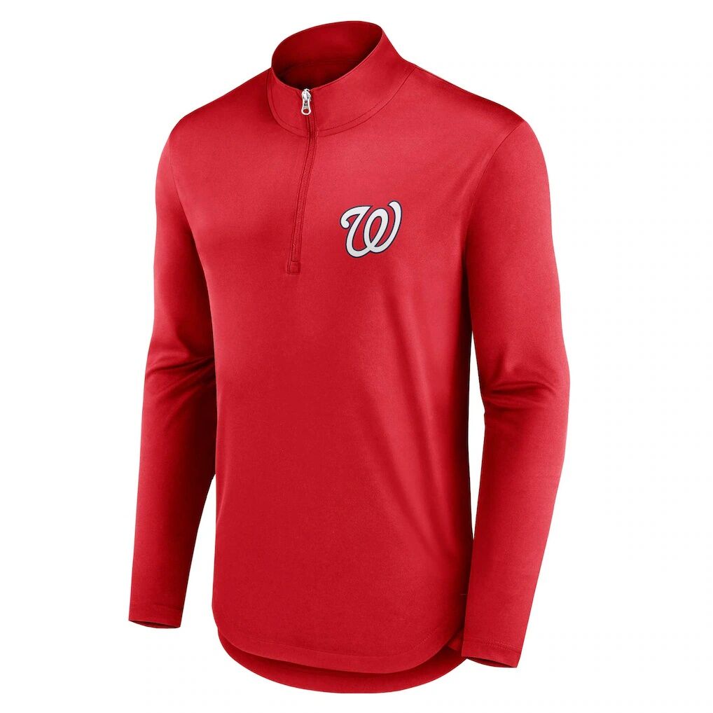 Washington Nationals Fashion7 Quarterback Quarter-Zip Top