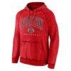 Houston Rockets Fashion7 Foul Trouble Snow Wash Raglan Pullover Hoodie - - Back View