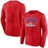 LA Clippers Fashion7 Front Court Press Snow Wash Long Sleeve T-Shirt - - Front View