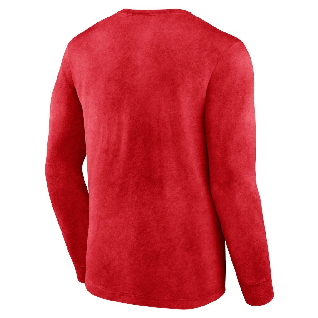 LA Clippers Fashion7 Front Court Press Snow Wash Long Sleeve T-Shirt – Heather Red