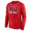 Chicago Bulls Fashion7 Front Court Press Snow Wash Long Sleeve T-Shirt - - Side View