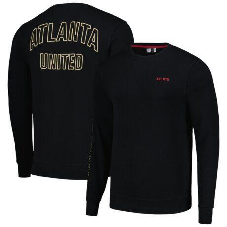 Atlanta United FC Outline Pullover Sweatshirt - Black - Front View
