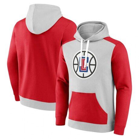 LA Clippers Fashion7 Arctic Colorblock Pullover Hoodie - - Front View