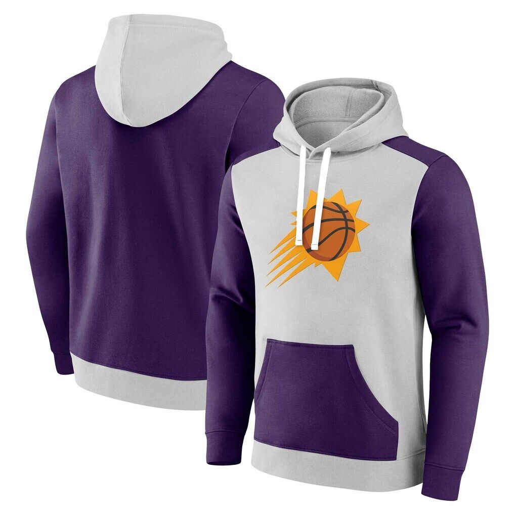 Phoenix Suns Fashion7 Arctic Colorblock Pullover Hoodie - Gray/Purple