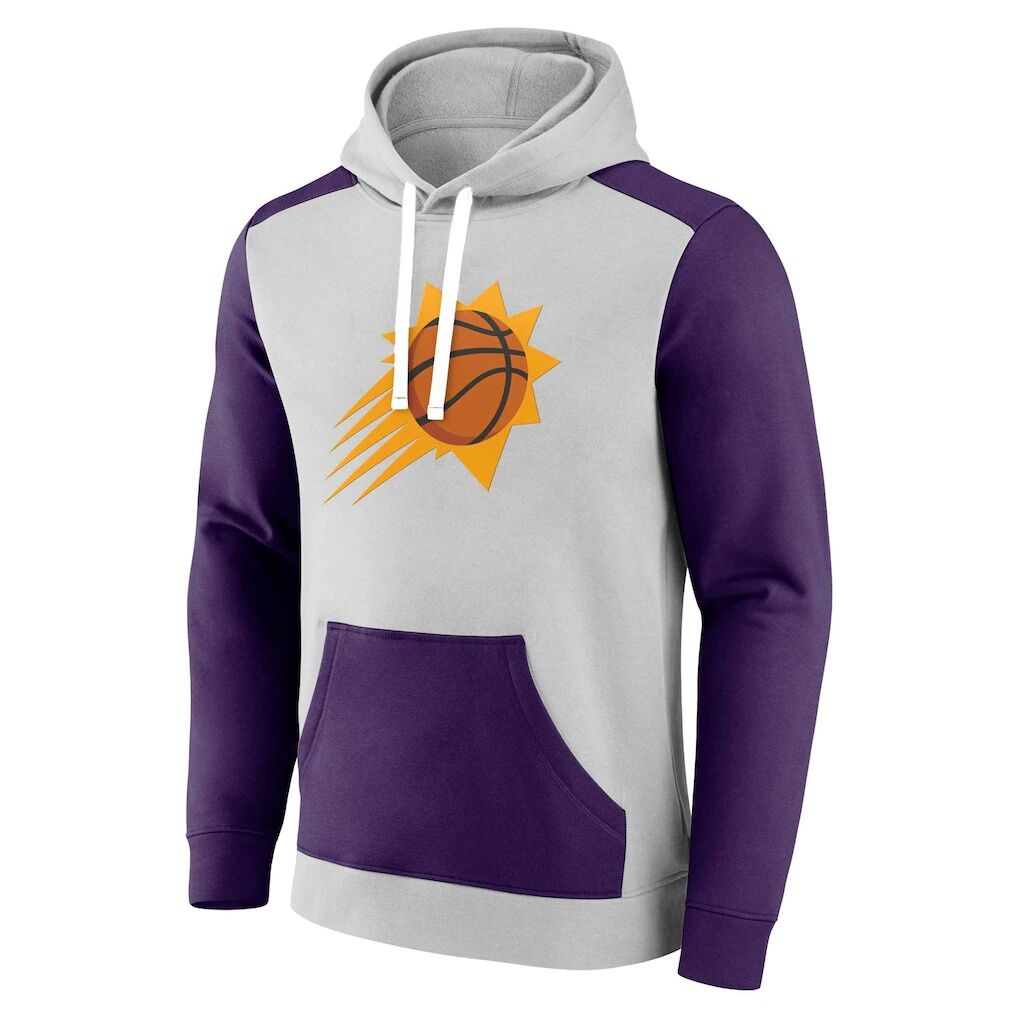 Phoenix Suns Fashion7 Arctic Colorblock Pullover Hoodie - Gray/Purple