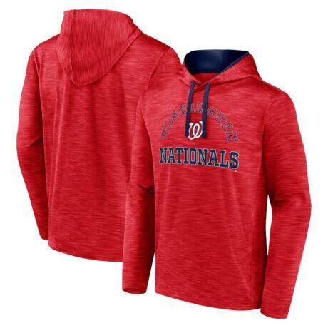 Washington Nationals Fashion7 Seven Games Pullover Hoodie - Red - Front View