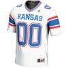 Kansas Jayhawks GameDay Greats NIL Pick-A-Player Football Jersey - White - Side View