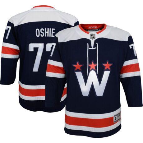 TJ Oshie Washington Capitals Youth Alternate Premier Player Jersey - Navy - Front View