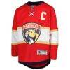 Aleksander Barkov Florida Panthers Youth Home Premier Player Jersey - Red - Side View