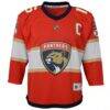 Aleksander Barkov Florida Panthers Youth Home Captain Replica Player Jersey - Red - Side View